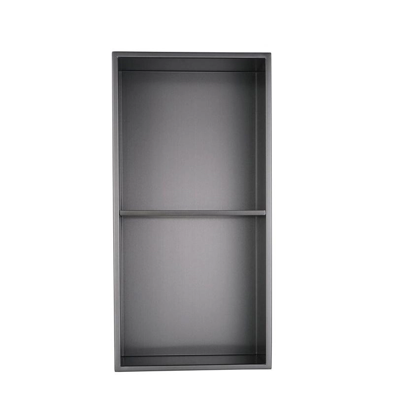 12 x 24 Inch with Shelf Black Niche